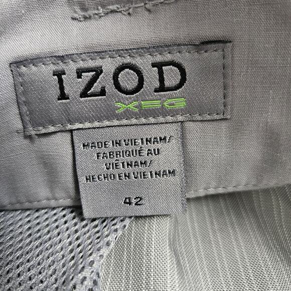 IZOD XFG Golf Shorts Mens Sz 42 Pockets, Logo, Comfortable Wear, Quick Dry Gray - Picture 7 of 13